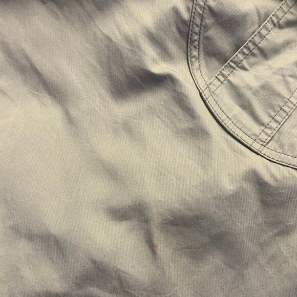 JUNYA WATANABE Size M Olive Green Cotton Herringbone Poncho Coat - Picture 8 of 10